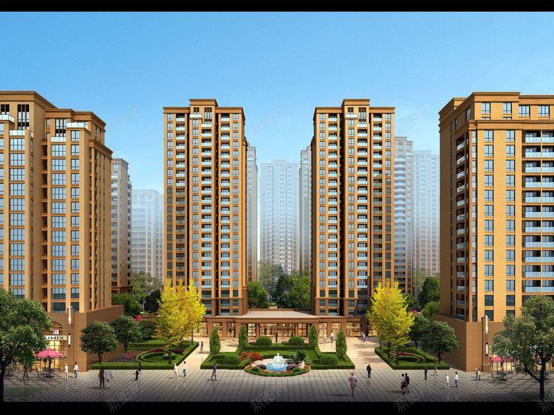 城市住宅楼背景素材jpg设计背景_88icon https://88icon.com 室外设计 景观设计 建筑物 效果图 景观图 背景 海报