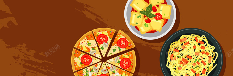 快餐食品餐饮美味披萨意大利面矢量背景jpg设计背景_88icon https://88icon.com 快餐食品 意大利面 美味食品 披萨 餐饮 食物 扁平设计 优惠券 积分券 代金券 抵用券 背景