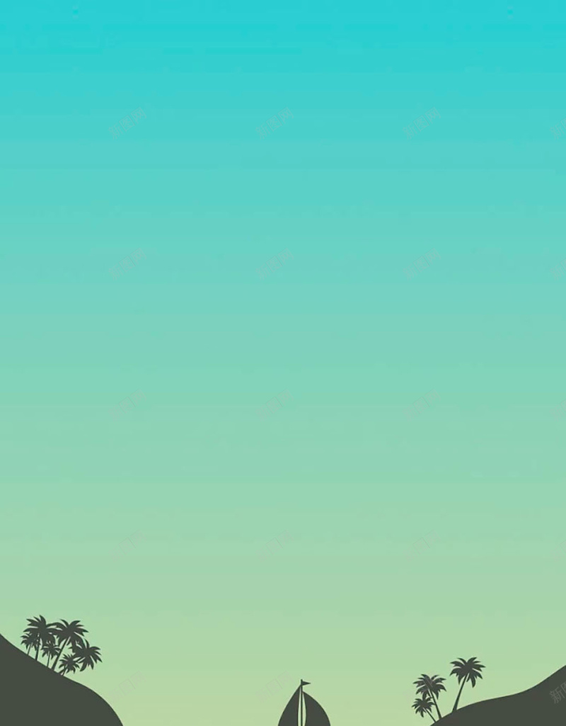 绿色扁平海洋矢量背景图jpg设计背景_88icon https://88icon.com 小船 扁平 旅行 海洋 绿色 矢量 扁平化 卡通