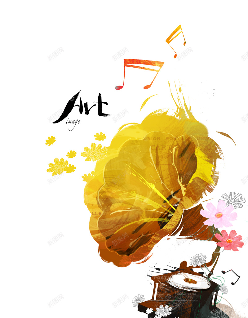 手绘留声机海报背景psd设计背景_88icon https://88icon.com 手绘 留声机 复古 音乐 艺术 白色 卡通 童趣
