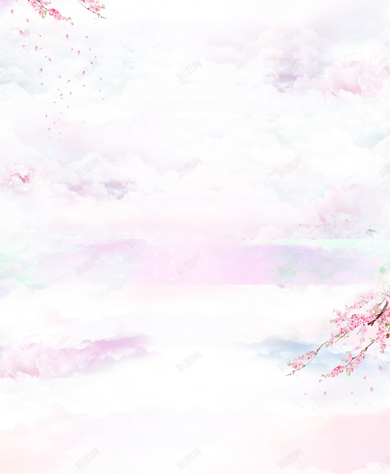 粉色唯美春季桃花护肤品店铺首页背景psd设计背景_88icon https://88icon.com 唯美背景 春季背景 粉色桃花 粉色背景 护肤品 化妆品 美妆 花开花落 手绘美女 店铺背景 首页背景