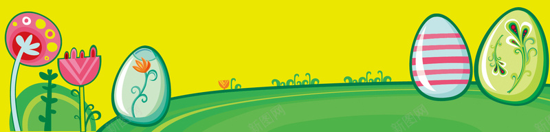 卡通复活节彩蛋背景jpg设计背景_88icon https://88icon.com 海报banner 卡通背景 卡通 彩蛋 童趣 手绘