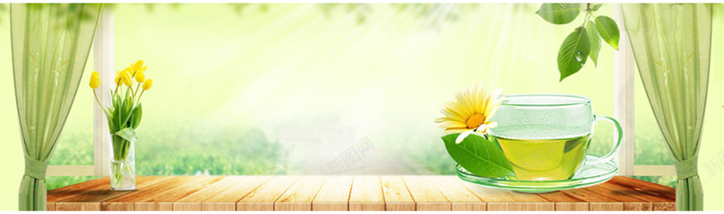 淘宝清新背景海报psd设计背景_88icon https://88icon.com 杯子 茶叶 花朵 帘子背景 铁观音茶 淘宝春茶上新促销 窗台背景 杯具 海报banner 文艺 小清新 简约