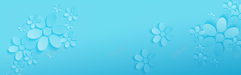 立体花背景psd设计背景_88icon https://88icon.com 立体花 花朵 花卉 蓝色 简约 小青新 唯美 女装 家居 护肤品 海报banner 文艺 小清新