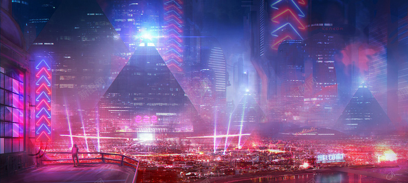 彩色城市背景jpg设计背景_88icon https://88icon.com 彩色 城市 灯光 海报banner 激情 狂欢