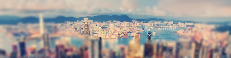 香港建筑虚化banner背景jpg设计背景_88icon https://88icon.com 虚化 模糊 毛玻璃效果 城市 海报banner 其他