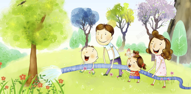 蓝色手绘卡通植树节PSD分层H5背景素材psd设计背景_88icon https://88icon.com 蓝色 手绘 卡通 植树节 背景素材 PSD分层 H5 卡通人物 树 风筝 蝴蝶 鸟 环保 保护环境