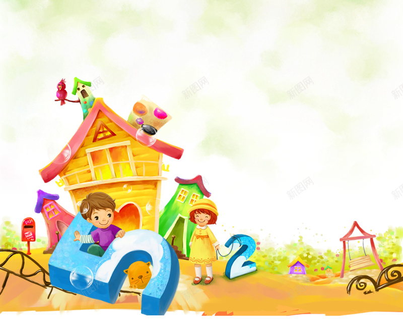 六一儿童节卡通儿童数字海报背景素材psd设计背景_88icon https://88icon.com 儿童节快乐 六一儿童节 六一素材 儿童 六一 儿童节 房子 数字 卡通 卡通素材 彩色
