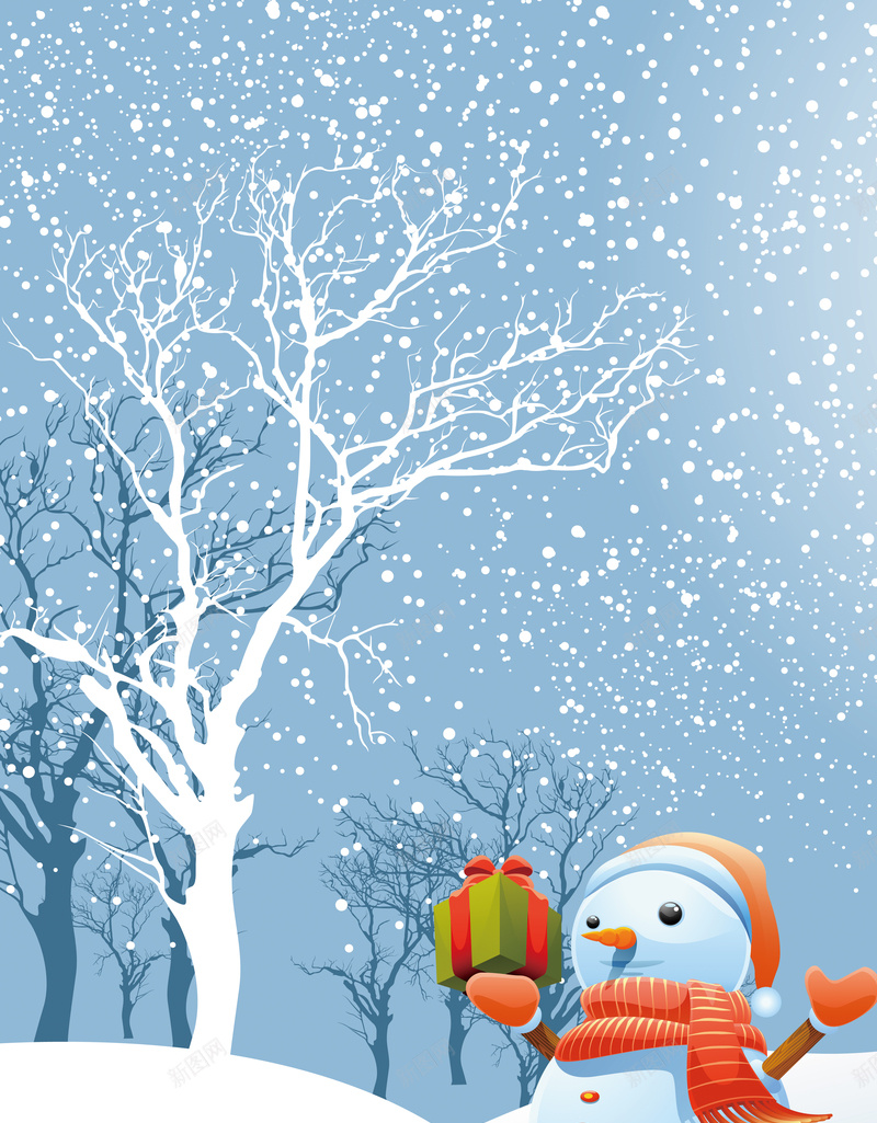 卡通手绘冬季雪景雪人广告设计psd设计背景_88icon https://88icon.com 卡通背景 冬天 冬季 雪花 飘雪 插画雪人 唯美雪景 浪漫冬季 广告设计