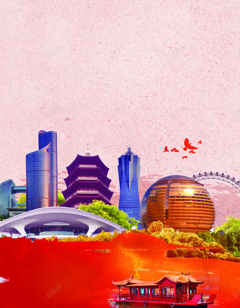 国庆旅游杭州旅游海报psd设计背景_88icon https://88icon.com 杭州印象 杭州旅游 杭州景点 杭州西湖 杭州 杭州景观 杭州风景 杭州之旅 杭州旅行 杭州海报