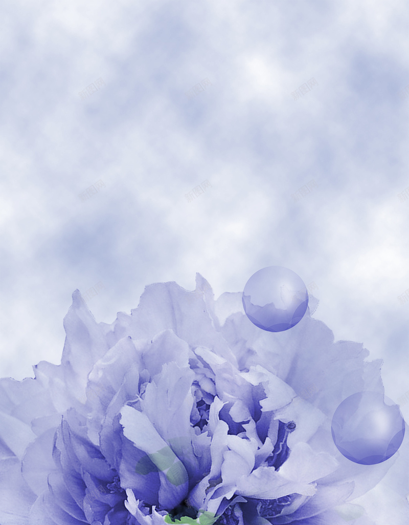 梦幻紫色花卉化妆品H5背景psd设计背景_88icon https://88icon.com 化妆品 促销 梦幻 紫色 花卉 H5 水纹 h5 浪漫