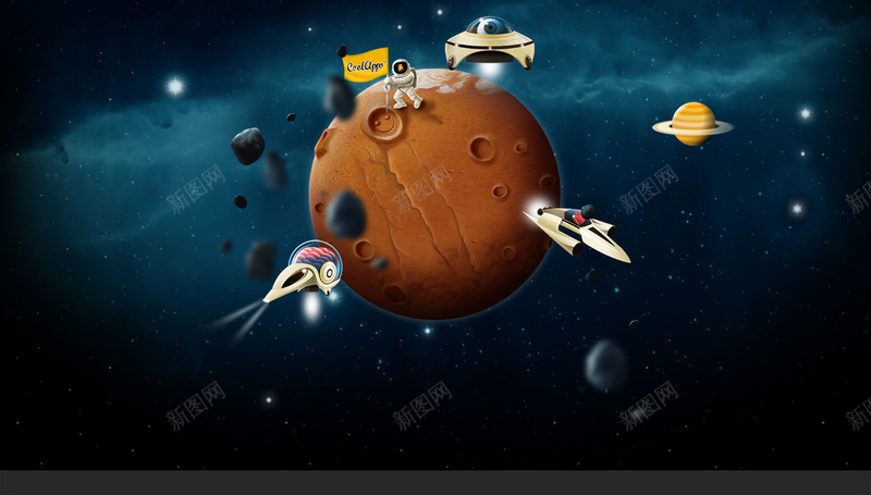 科技时尚背景psd设计背景_88icon https://88icon.com 卡通 地球 天空 科技 蓝色 科技感 科技风 高科技 童趣 手绘
