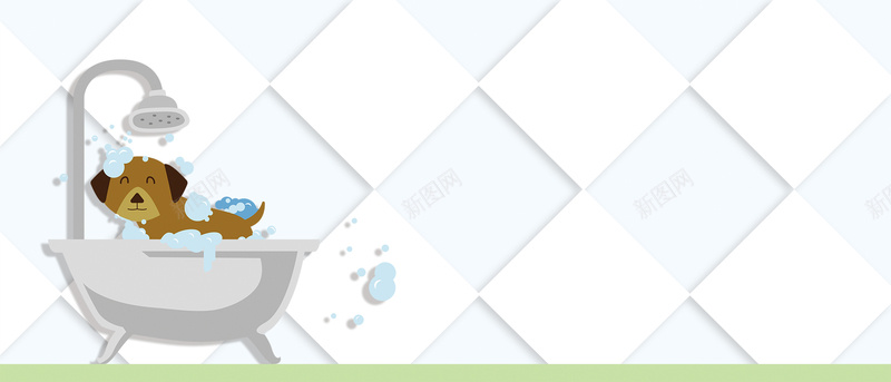 宠物洗澡卡通几何色块蓝色bannerpsd设计背景_88icon https://88icon.com 宠物店传单 特惠 喵星人 宠物素材 宠物领养 宠物店宠物店广告 宠物图片 狗粮特价 营养狗粮 狗粮