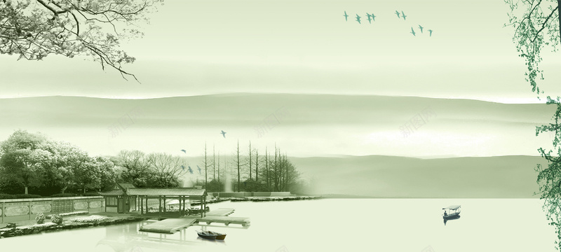 廉政文化传播banner背景psd设计背景_88icon https://88icon.com 中国风 展板 文化传播 廉政 廉政文化 展板模板 展板设计 企业 水墨画 海报banner