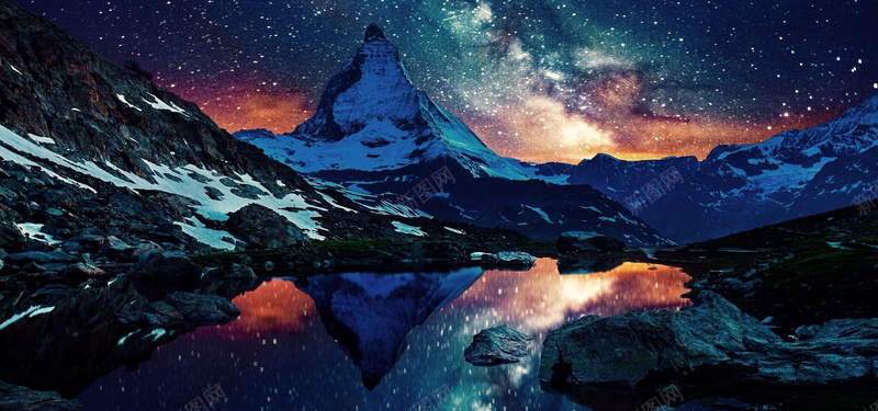 山水夜景淘宝海报背景bannerjpg设计背景_88icon https://88icon.com 山 水 夜景 星空 雪峰 海报banner 星云 星海 星际 摄影 风景