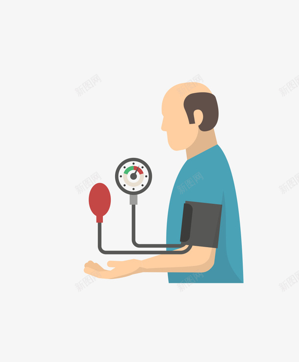 量血压的人png免抠素材_88icon https://88icon.com 手绘画 人物 量血压 矢量图 装饰 矢量装饰