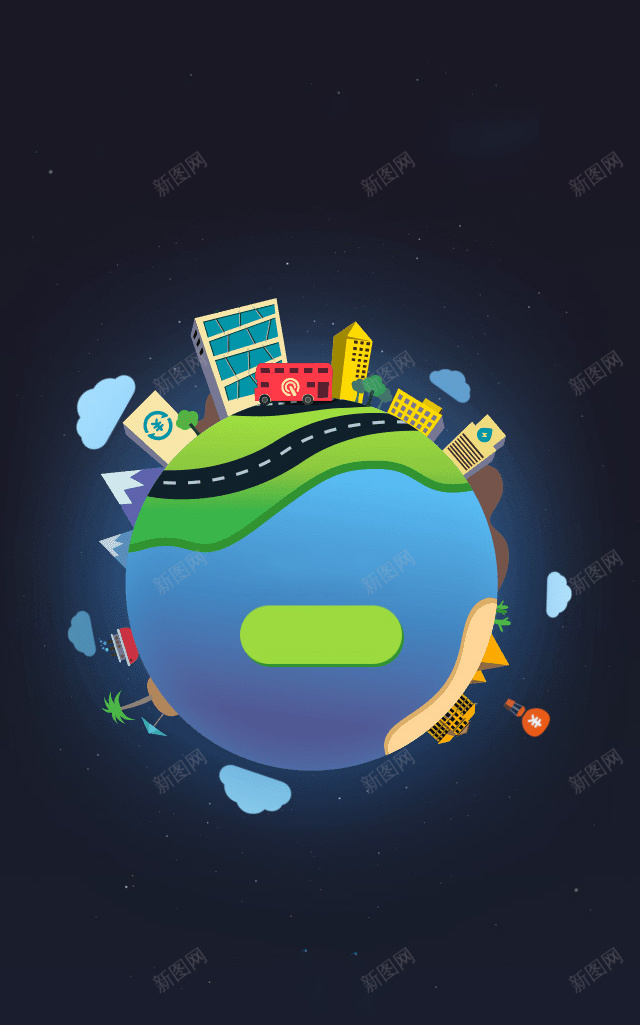 黑色卡通H5背景jpg设计背景_88icon https://88icon.com 黑色 卡通 地球 城市 童趣 H5背景 H5 h5 手绘
