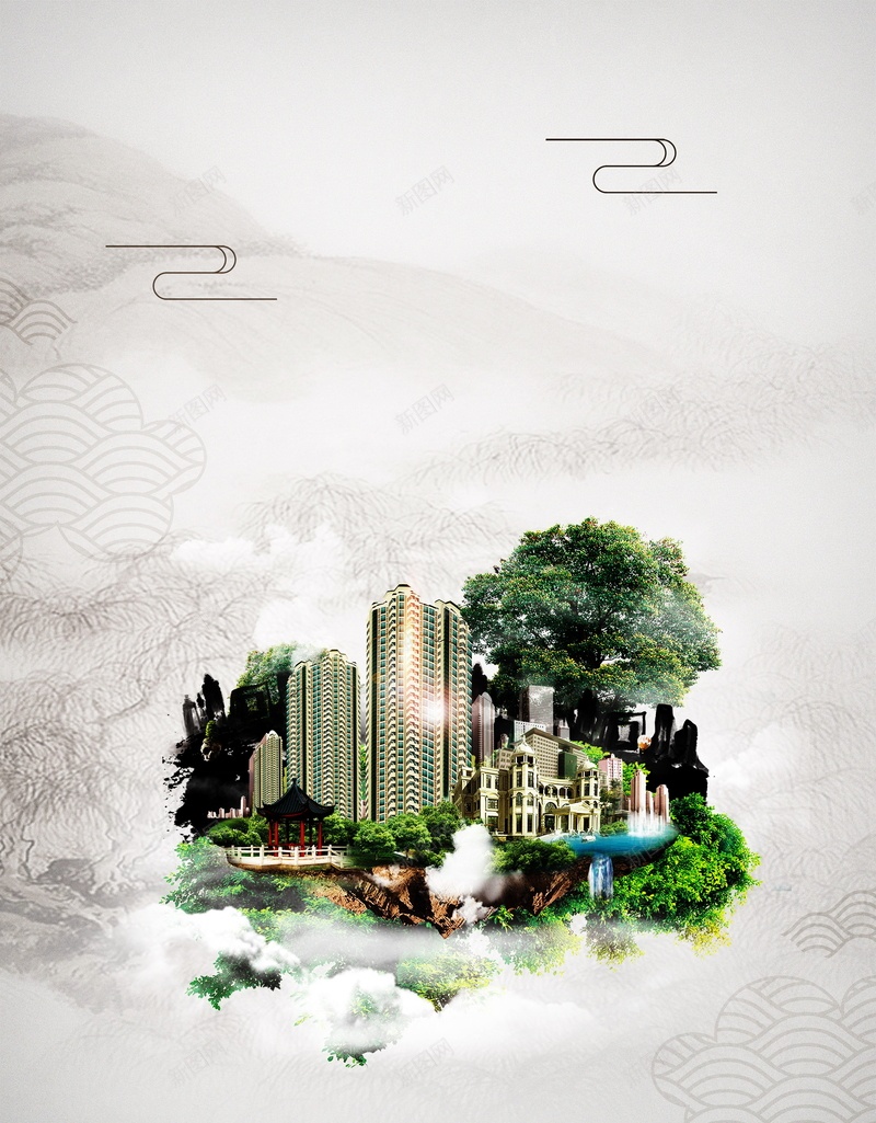 发现最美地产背景素材psd设计背景_88icon https://88icon.com 中式地产 地产海报 意境地产 高端地产 海景房 意境海景房 地产海景 爆款特价房 海景房展会 购房有礼 地产促销 海报 平面 广告 背景 分层 PSD 素材 模板