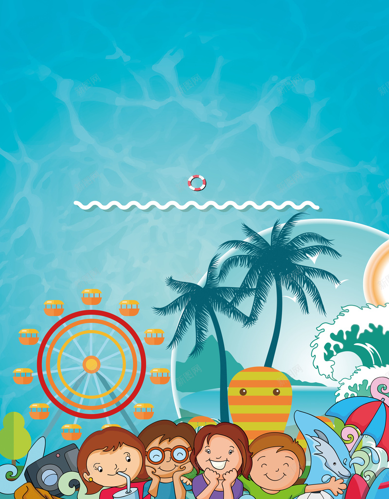 水族馆海洋世界海报背景psd设计背景_88icon https://88icon.com 水上乐园 游乐园 水族馆 海洋世界 海报宣传单 宣传海报 夏季