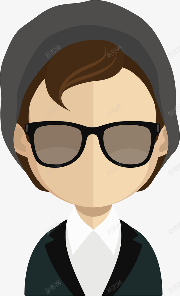 时尚头像PNG下载ai免抠素材_88icon https://88icon.com 时尚头像 卡通头像 人物头像 默认头像 用户头像 客服头像 扁平头像
