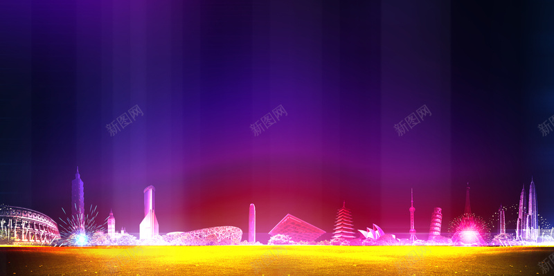 蓝色渐变科技商务年会庆典广告jpg设计背景_88icon https://88icon.com 企业年会 交流会 答谢会 年会 招商 建筑 蓝色渐变 质感背景 舞台背景 年会背景