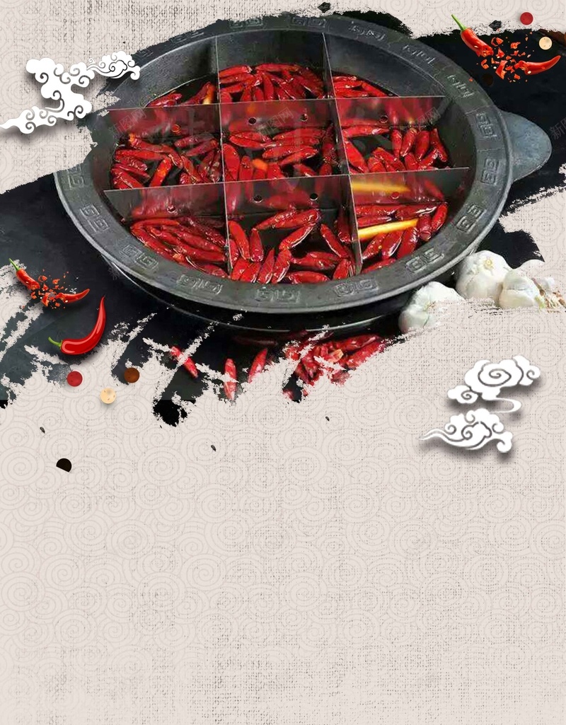 火锅宣传推广活动创意psd设计背景_88icon https://88icon.com 火锅 宣传 推广 活动 创意 中式 中国风 简约