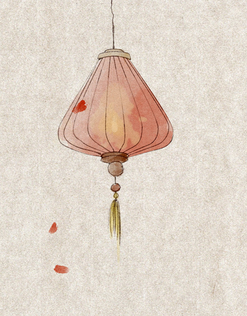 唯美古典H5图jpg设计背景_88icon https://88icon.com 古典 唯美 意境 文艺 灯楼 清新 唯美古典H5素材 小清新 简约