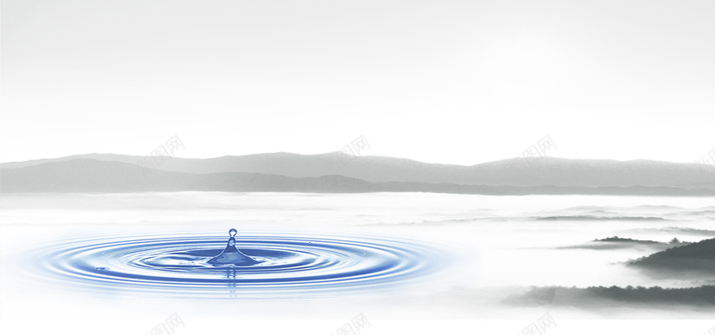 滴水之源背景psd设计背景_88icon https://88icon.com 海报banner 古典 山水 滴水之源