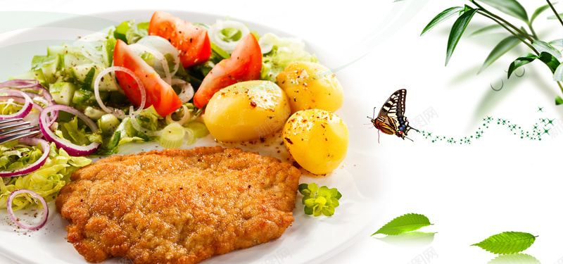 美食背景jpg设计背景_88icon https://88icon.com 西餐 美味 蝴蝶 套餐 营养 健康 海报banner