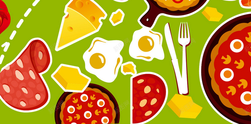 美食食品背景jpg设计背景_88icon https://88icon.com 手机背景 披萨 美食 食品 黄色 APP背景 H5背景 H5 h5 扁平 渐变 几何