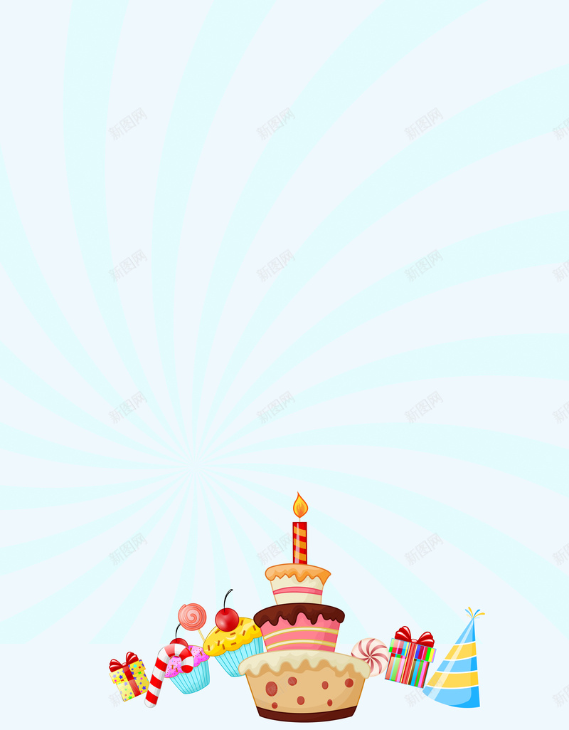 蓝色小清新蛋糕派对背景psd设计背景_88icon https://88icon.com 海报设计 背景设计 派对 激情 聚会 时尚派对 狂欢 蓝色 小清新 蛋糕 生日快乐