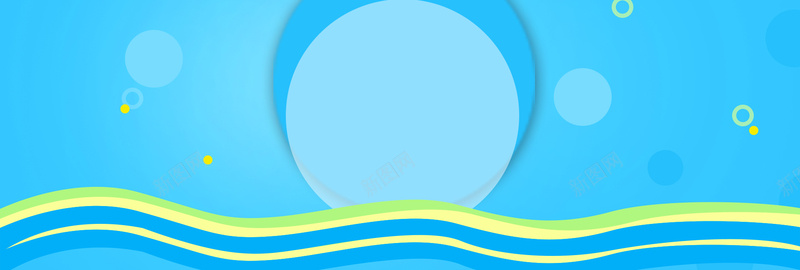 蓝色渐变波浪圆点清新夏日banner背景jpg设计背景_88icon https://88icon.com 几何 夏日 波浪 渐变 蓝色 圆点 清新 banner 背景图