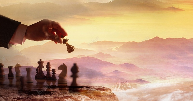 商务下棋背景psd设计背景_88icon https://88icon.com 商务 企业 下棋 棋盘 科技 科幻