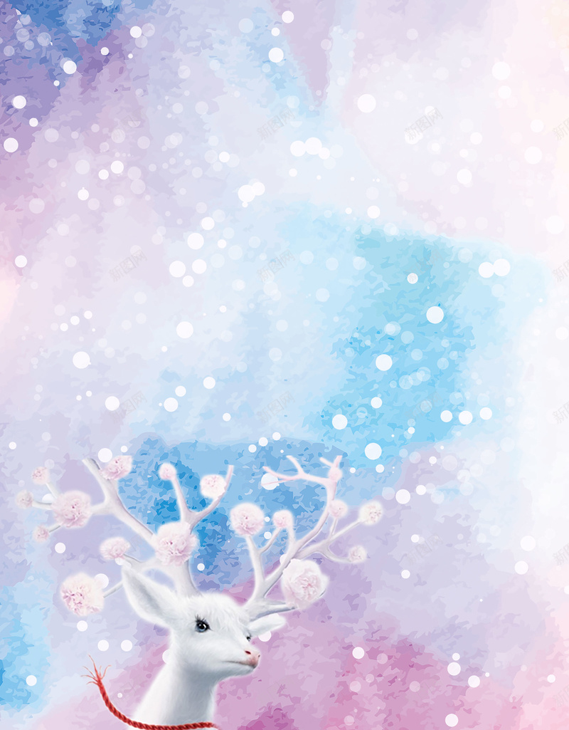 紫色手绘春季上新白鹿背景jpg设计背景_88icon https://88icon.com 春季上新 白鹿背景 卡通 手绘 紫色 雪花 唯美 浪漫 甜蜜