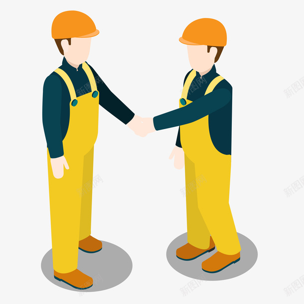 工人交谈握手素材图案ai免抠素材_88icon https://88icon.com 工人 交谈 谈论 矢量 装饰 卡通 手绘 阴影 投影 立体 纹路 质感 光泽