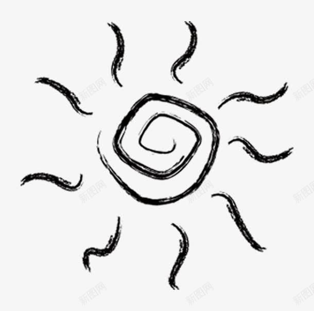 黑色简约线条太阳装饰图案png免抠素材_88icon https://88icon.com 黑色太阳 黑太阳 矢量黑太阳 黑颜色太阳 黑颜色太阳图标 手绘黑太阳图标 手绘黑色太阳 卡通黑色太阳 黑色太阳图标 卡通黑太阳