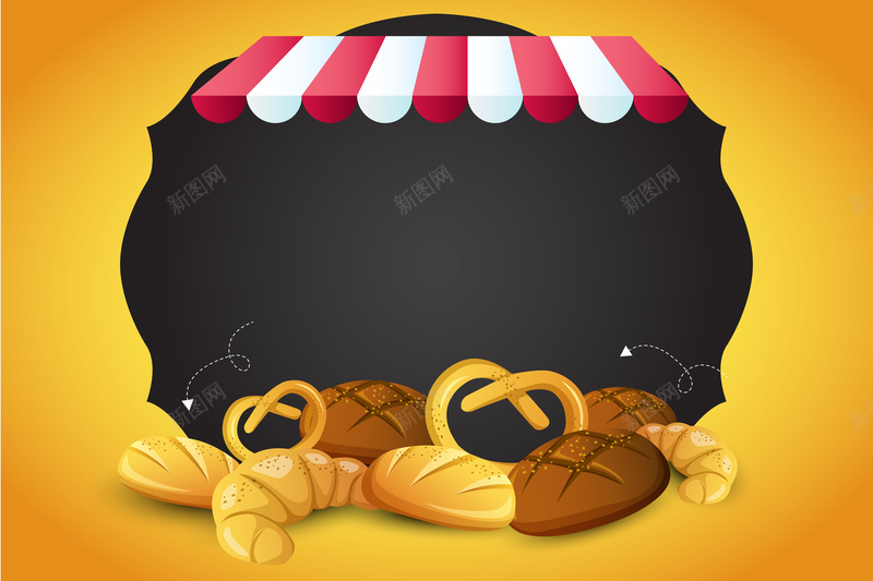 面包店卡通风格背景素材eps设计背景_88icon https://88icon.com 面包店 卡通 素材 背景 风格 西点 蛋糕店 店铺招牌