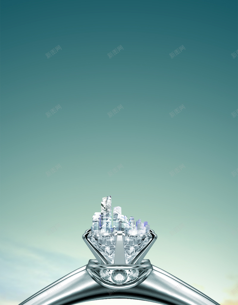 蓝色商务psd分层H5背景素材psd设计背景_88icon https://88icon.com 商务 城市 蓝色 财富 钻戒 天空 投资 升值 H5背景 科技 科幻