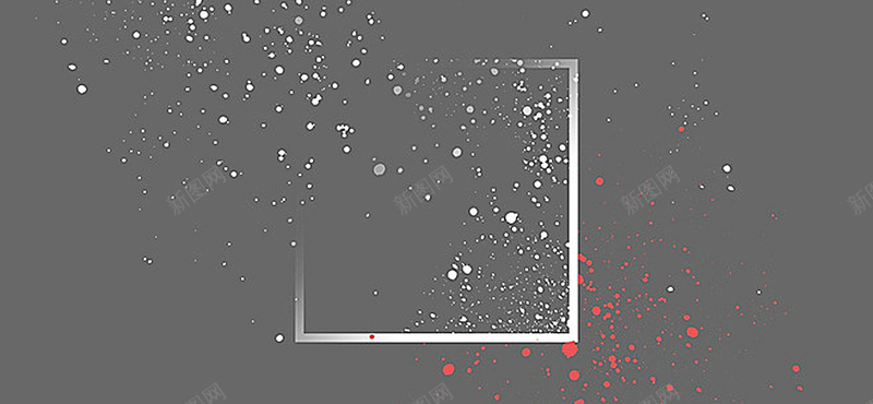 简约墨点溅射bannerjpg设计背景_88icon https://88icon.com 海报banner 文艺 小清新 简约 溅射墨点灰色方框文艺