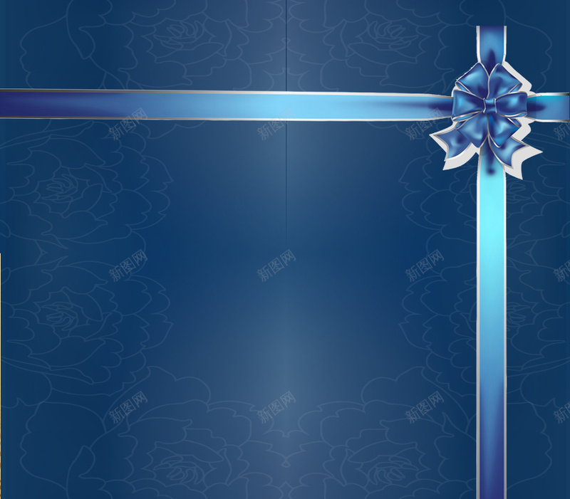 蓝色渐变礼物盒封面psd设计背景_88icon https://88icon.com 几何 扁平 渐变 蓝色渐变礼物盒封面