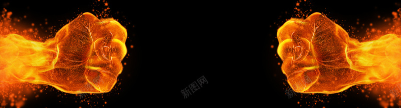 火焰拳头黑色海报背景jpg设计背景_88icon https://88icon.com 火焰拳头 黑色 海报背景 海报banner