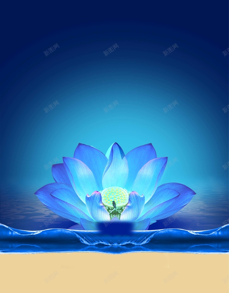 莲花背景psd设计背景_88icon https://88icon.com 化妆品 护肤品 文艺 美容 莲花 小清新 简约