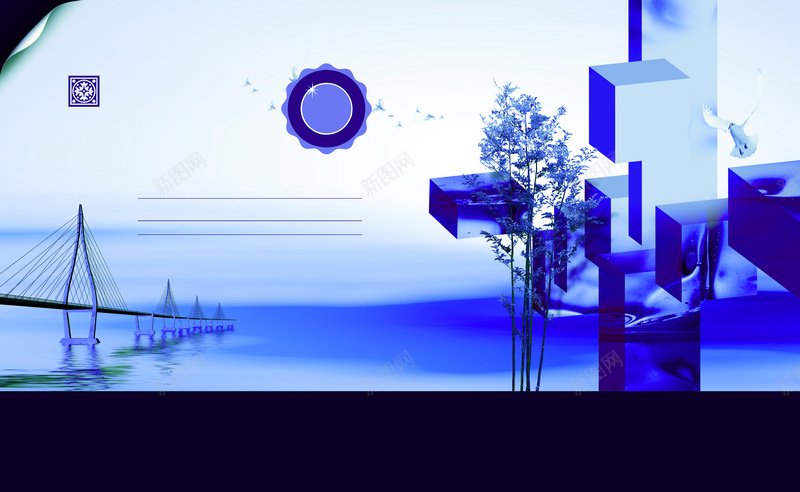 欧式蓝色调背景素材psd设计背景_88icon https://88icon.com 蓝色调 几何 古典 大气 欧式 传统 文化宣传 高端 时尚 尊贵 海报 背景素材 开心