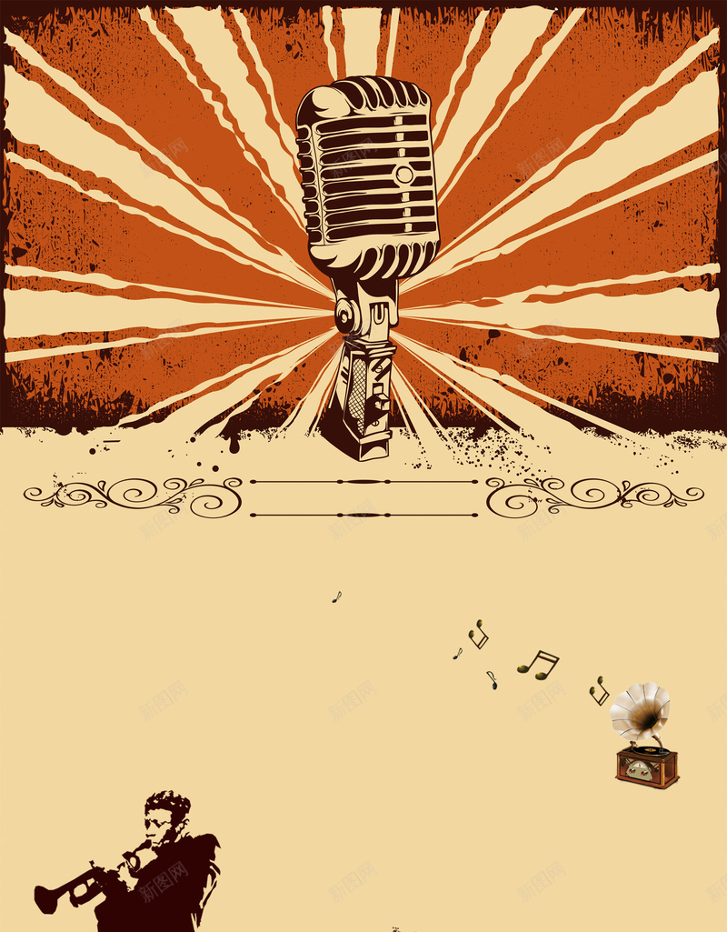 复古怀旧风音乐主题背景素材jpg设计背景_88icon https://88icon.com 复古背景 怀旧风格 音乐主题 歌唱比赛 酒吧海报 梦想唱出来 音乐梦宣传 ktv海报 宣传背景 怀旧