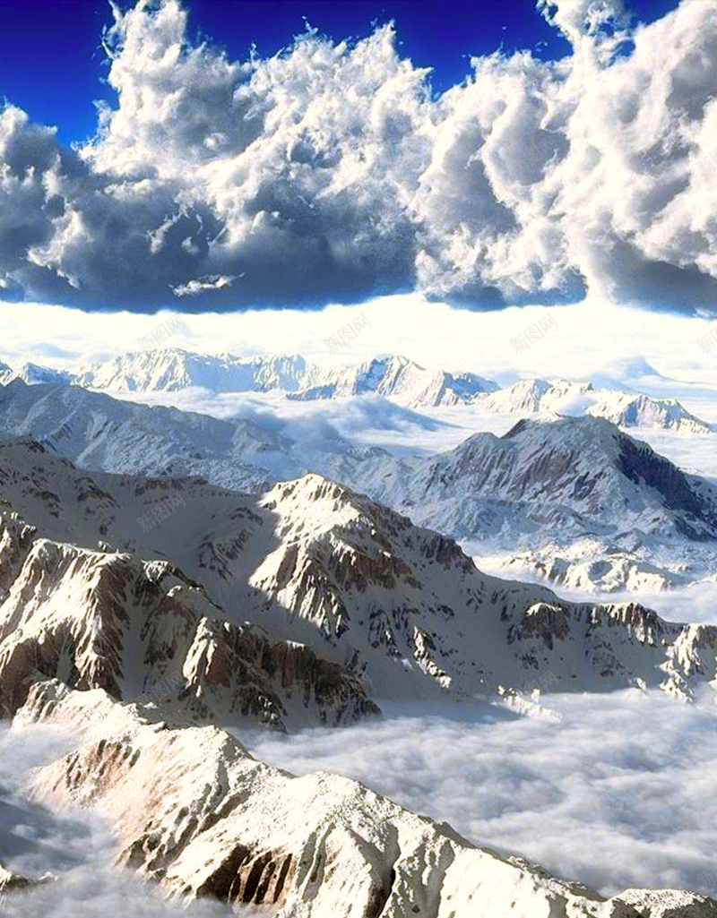 雪中风景H5背景jpg设计背景_88icon https://88icon.com 天空 云彩 雾气 雪山 晨光 H5 h5 摄影 风景
