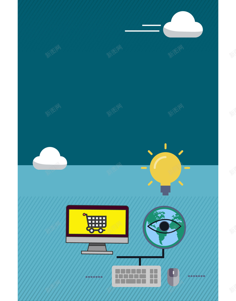 蓝色背景手绘卡通互联网插画平面广告jpg设计背景_88icon https://88icon.com 卡通背景 手绘背景 蓝色背景 互联网 科技 插画 平面广告 电商