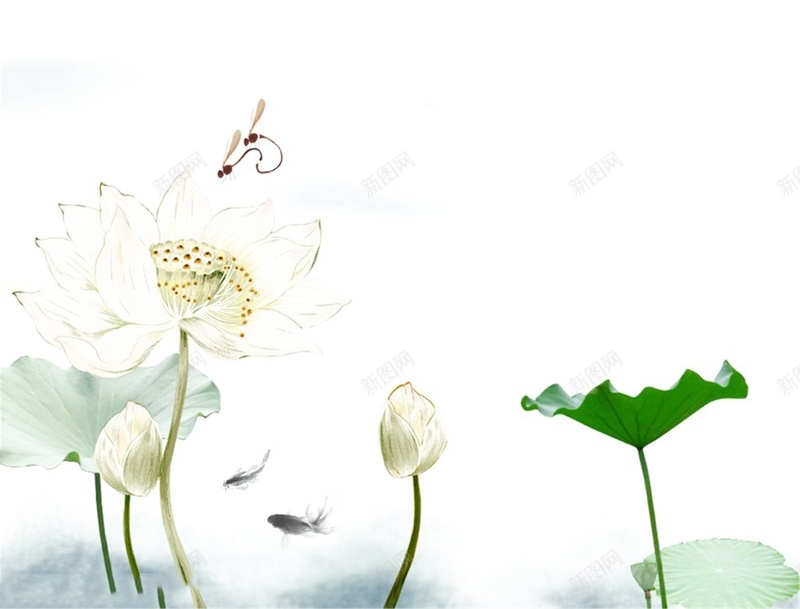 清新手绘荷花荷叶背景素材jpg设计背景_88icon https://88icon.com 背景素材 手绘 清新 荷叶 荷花 卡通 童趣
