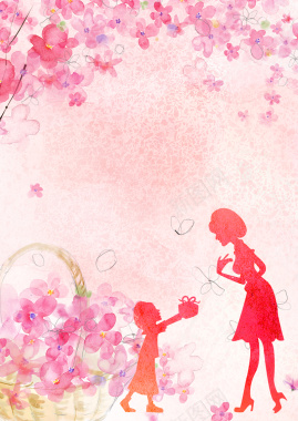 感恩母亲节海报背景背景图片 感恩母亲节海报背景背景