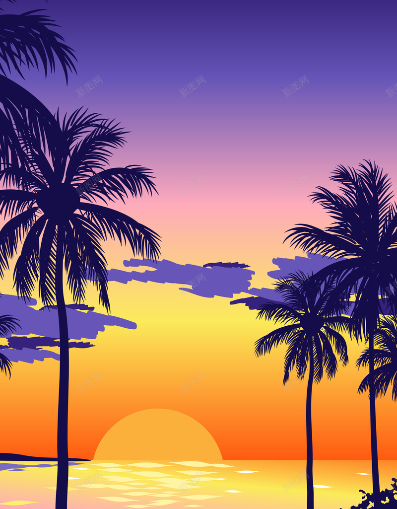 卡通手绘夏季清凉沙滩促销海报背景素材eps设计背景_88icon https://88icon.com 卡通 夏季 手绘 沙滩 清凉 促销 海报 背景 素材
