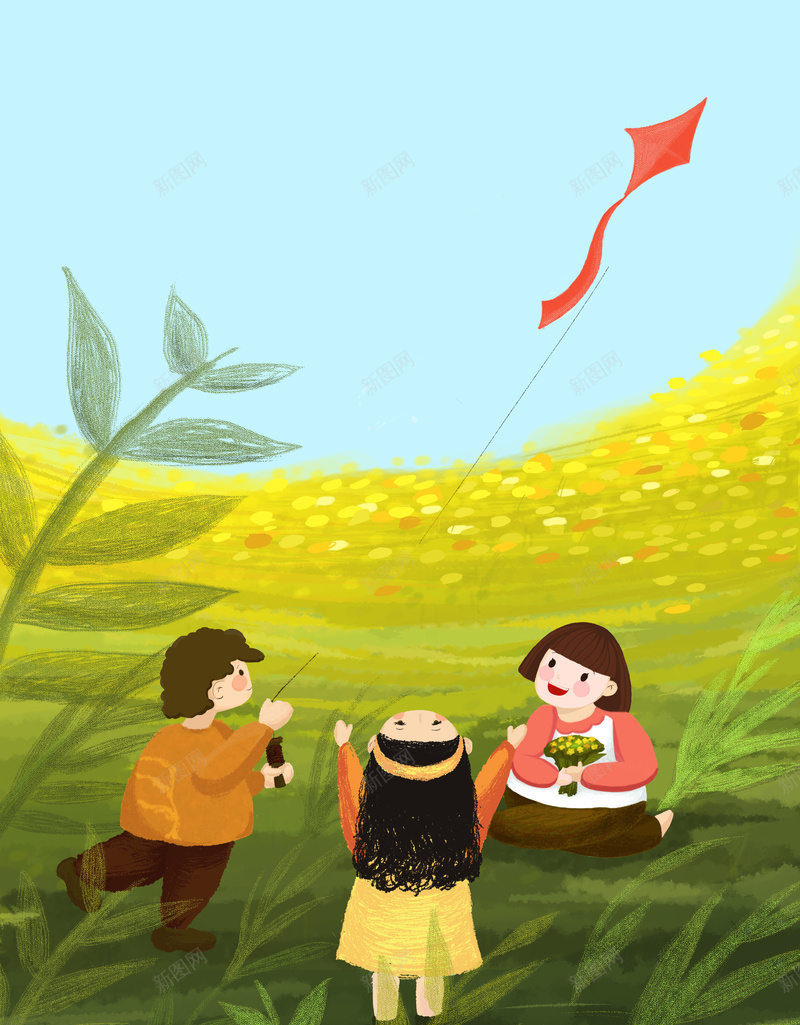 春暖花开童心四溢郊外旅游海报背景素材psd设计背景_88icon https://88icon.com 春暖花开 手绘 旅游 郊外 风筝 童心四溢 插画 海报 背景 素材